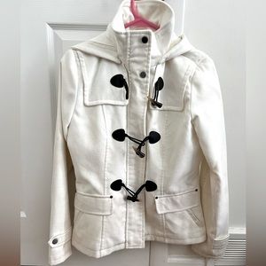 Small off white pea coat